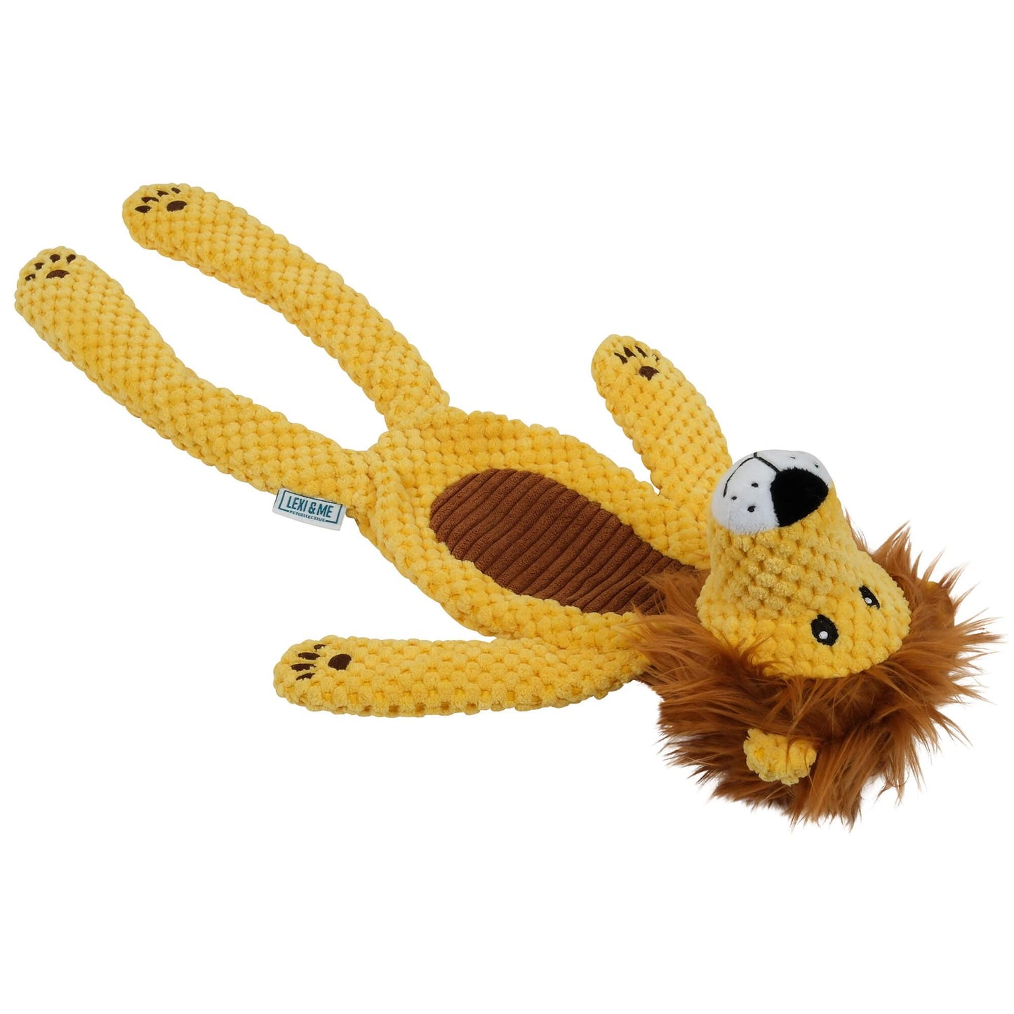Lexi & Me Lion Plush & Rope Long Limb Dog Toy