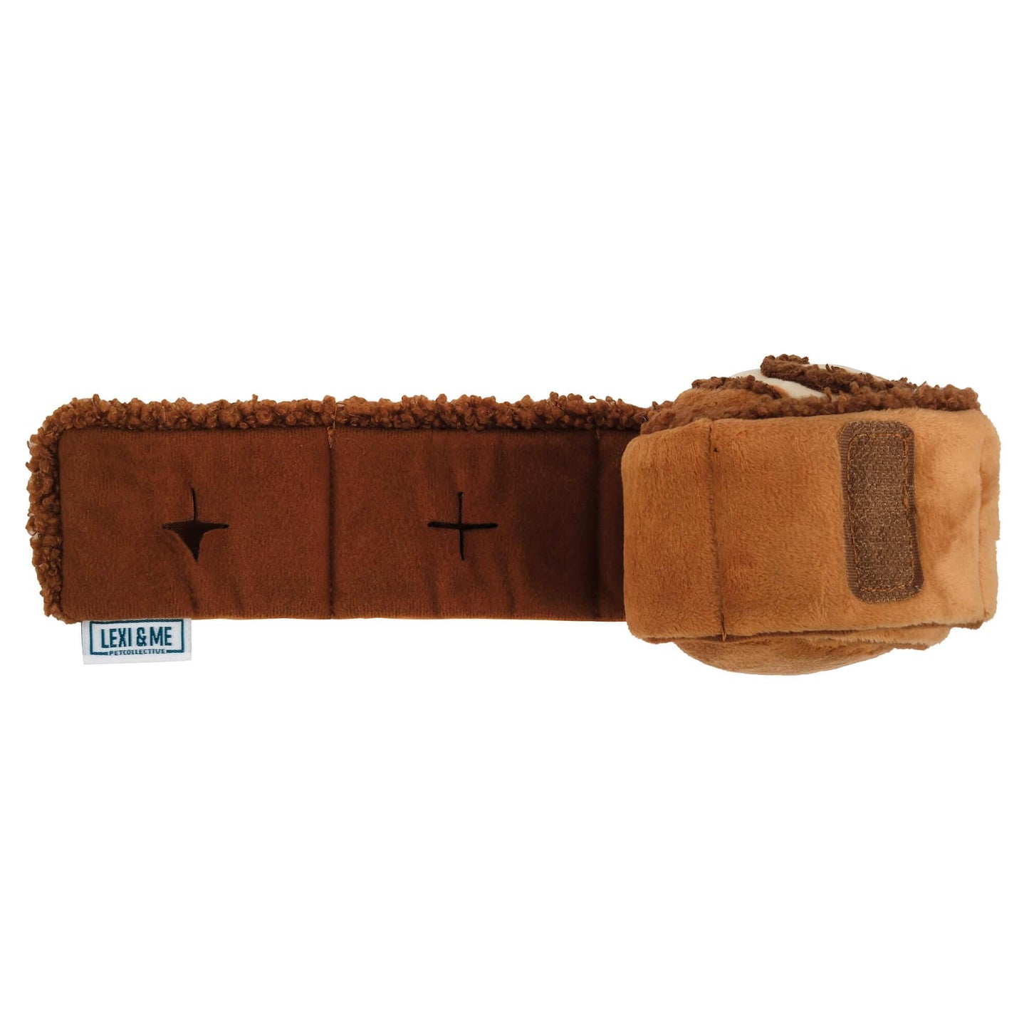 Lexi & Me Cinnamon Scroll Plush Snuffle Dog Toy