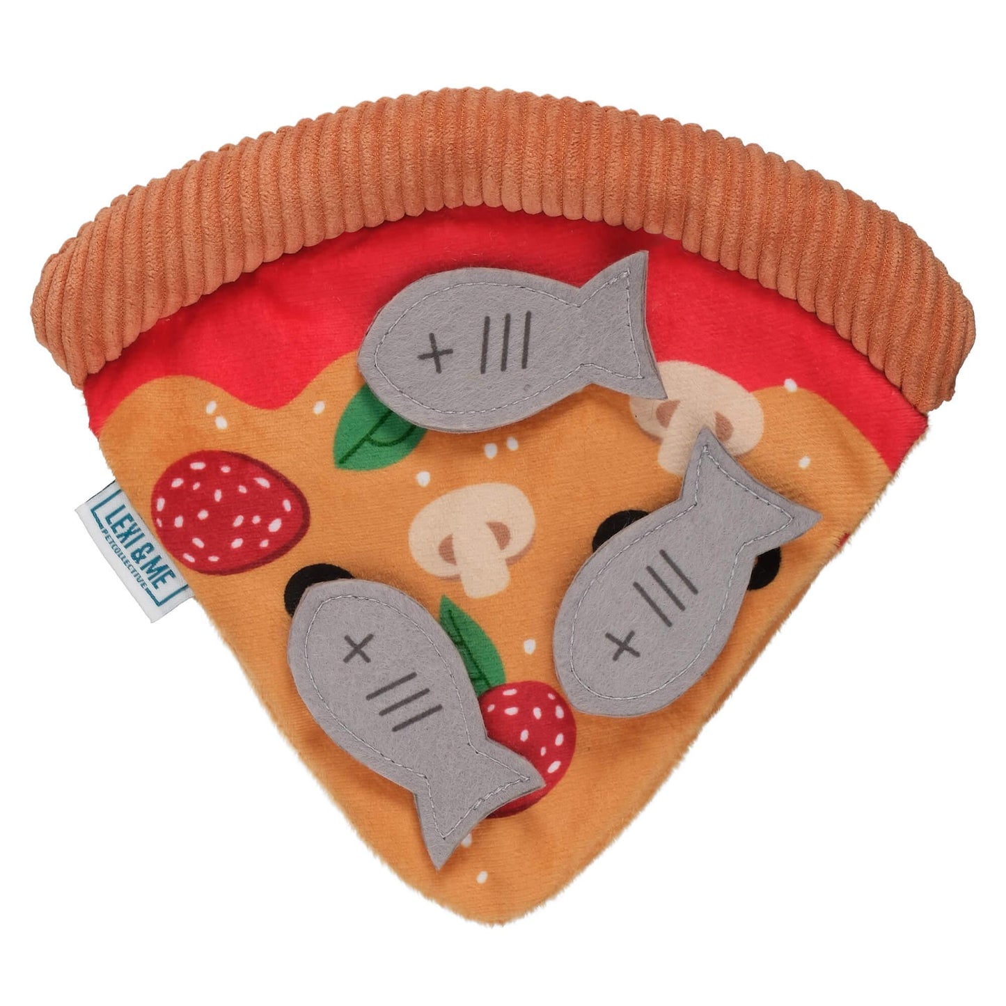 Lexi & Me Cat Flat Toy Fish Pizza