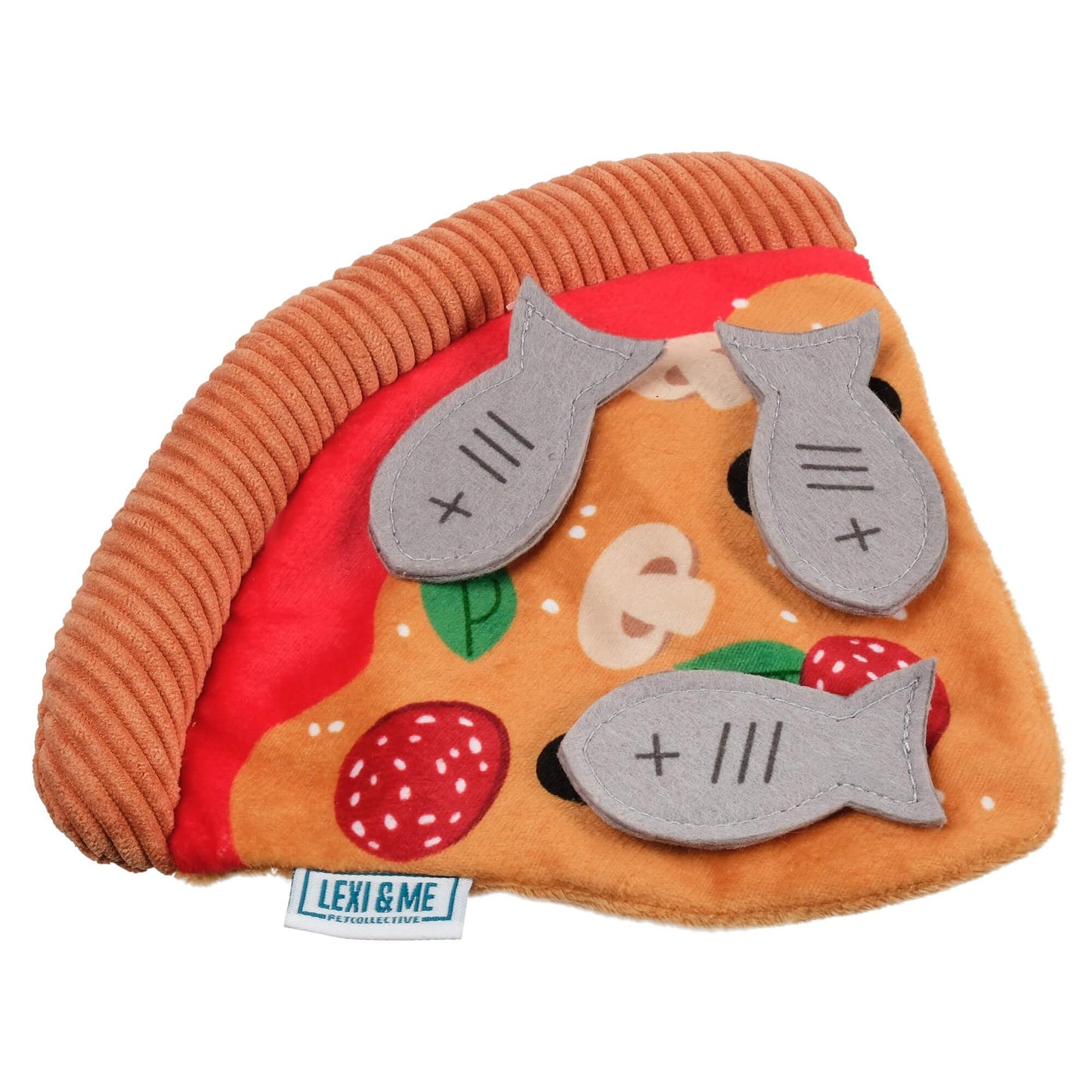 Lexi & Me Cat Flat Toy Fish Pizza