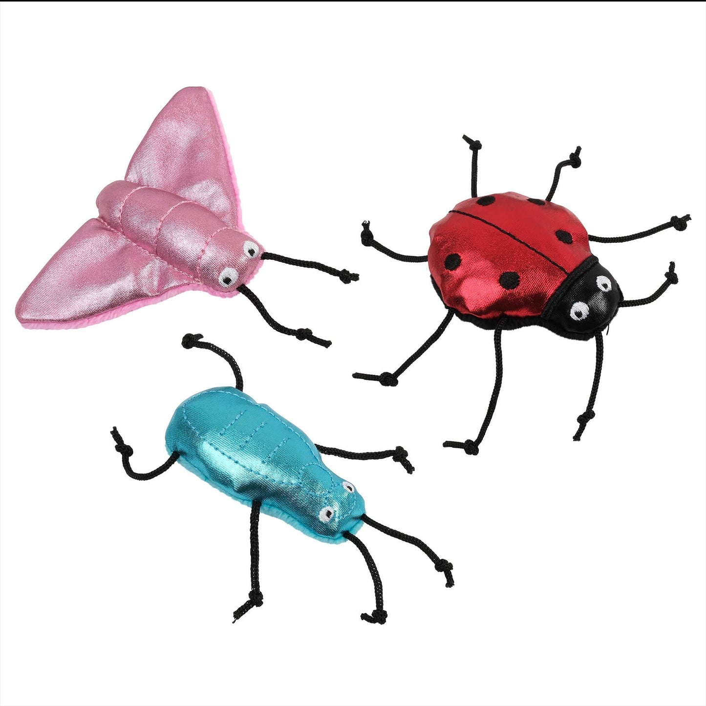 Lexi & Me Metallic Insects Cat Toys