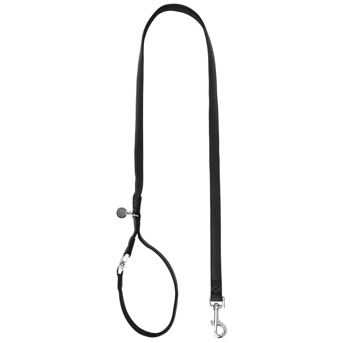 Buddy & Belle Faux Leather Dog Lead Black