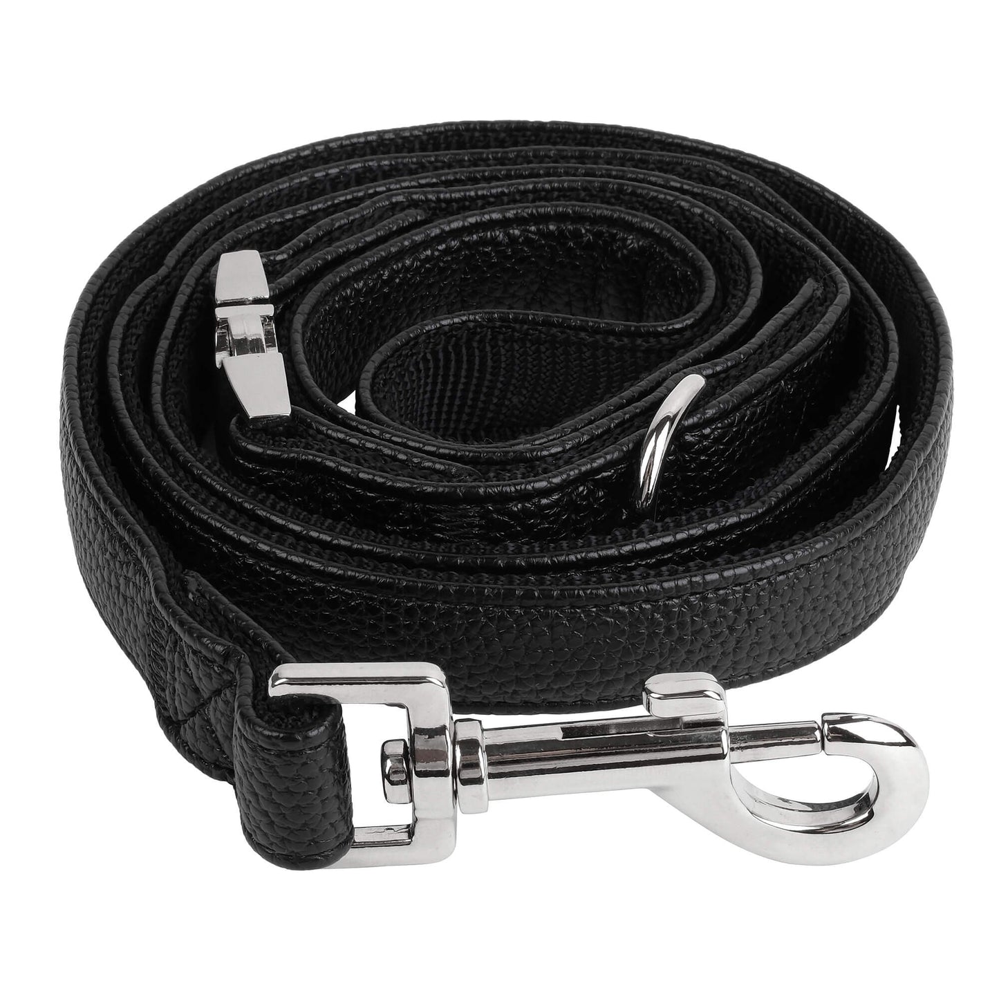 Buddy & Belle Faux Leather Dog Lead Black