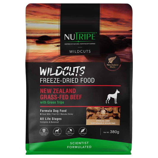 Nutripe Wildcuts Beef With Green Tripe Freeze-Dried Dog Food