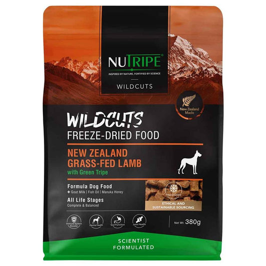 Nutripe Wildcuts Lamb With Green Tripe Freeze-Dried Dog Food