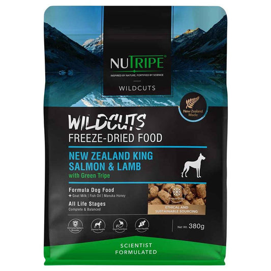 Nutripe Wildcuts Salmon & Lamb With Green Tripe Freeze-Dried Dog Food