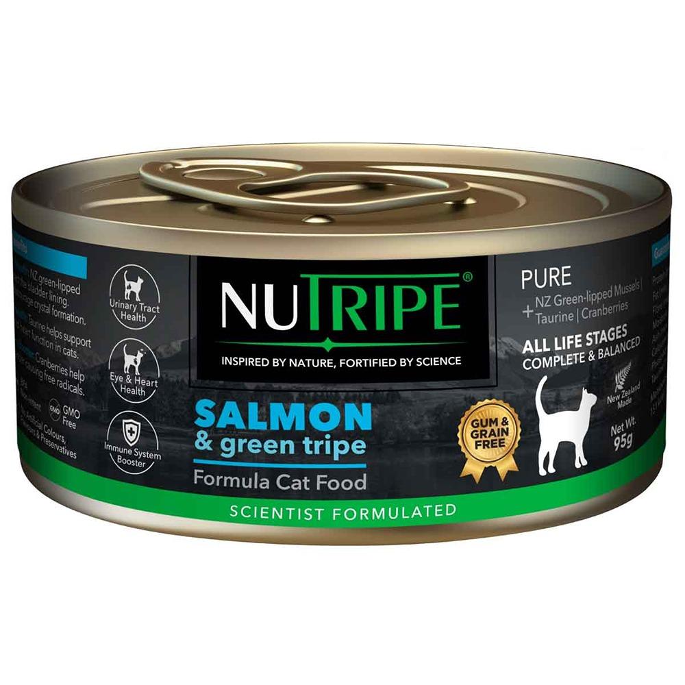 Nutripe Pure All Life Stages Salmon & Green Tripe Wet Cat Food