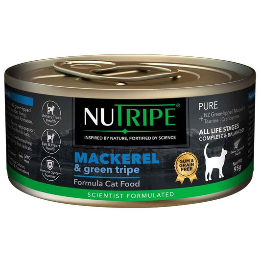 Nutripe Pure All Life Stages Mackerel & Green Tripe Wet Cat Food