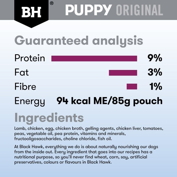 Black Hawk Puppy Lamb & Vegetables Small Breed Wet Dog Food