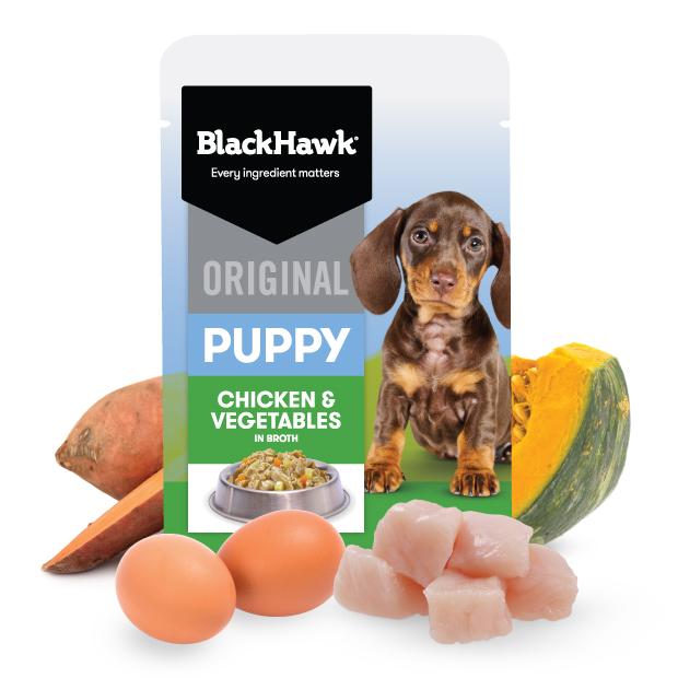 Black Hawk Puppy Chicken & Vegetables Small Breed Wet Dog Food