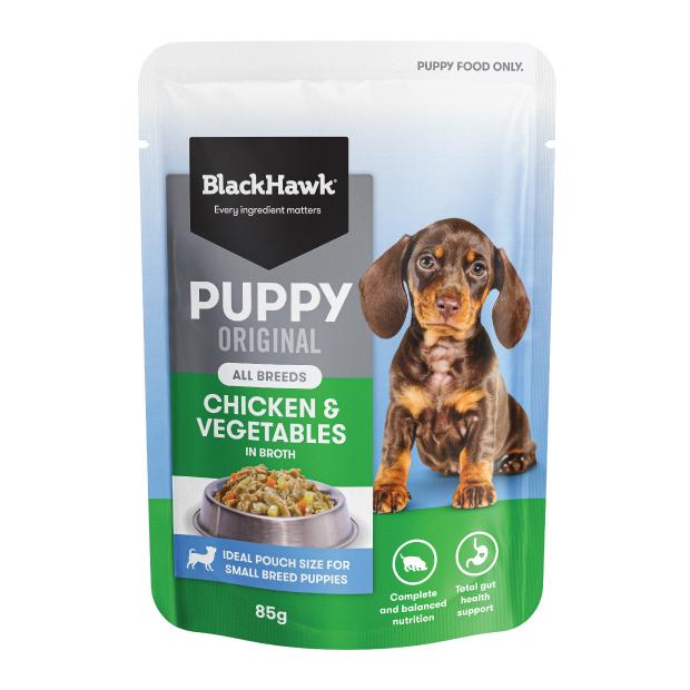 Black Hawk Puppy Chicken & Vegetables Small Breed Wet Dog Food