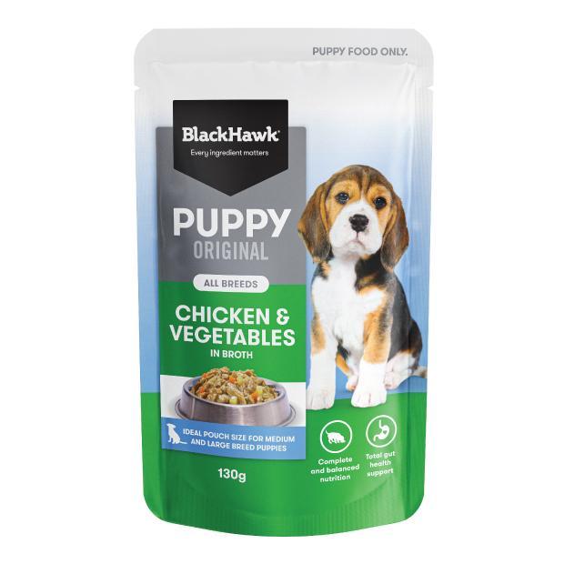 Black Hawk Puppy Chicken & Vegetables Medium to Large Breed Wet Dog Food