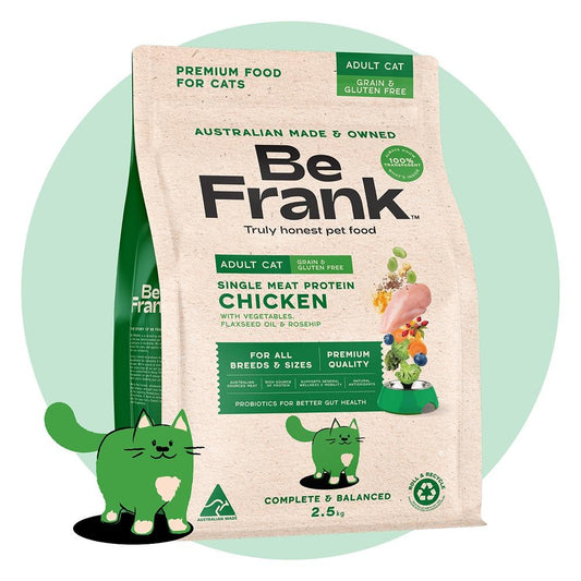 Be Frank Grain Free Adult Chicken Dry Cat Food 2.5kg