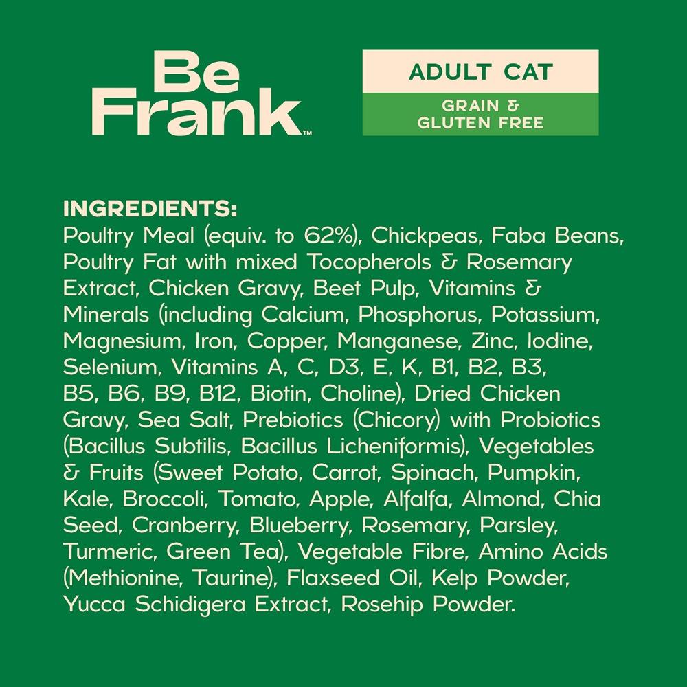 Be Frank Grain Free Adult Chicken Dry Cat Food 2.5kg
