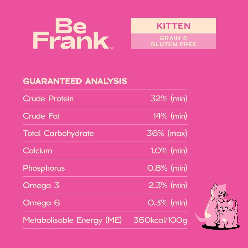 Be Frank Grain Free Kitten Chicken Dry Cat Food 2.5kg