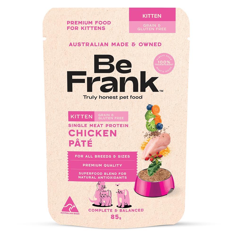 Be Frank Grain Free Kitten Chicken Pate Wet Cat Food 85g