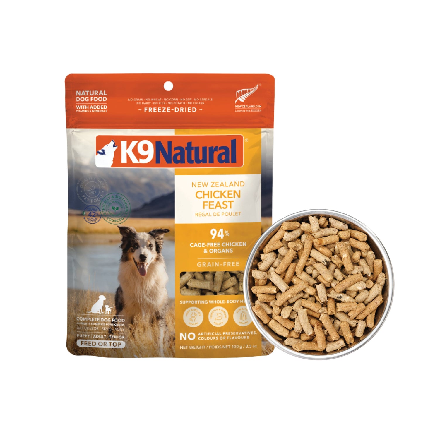 K9 Natural Freeze Dried Chicken Dry Dog Food