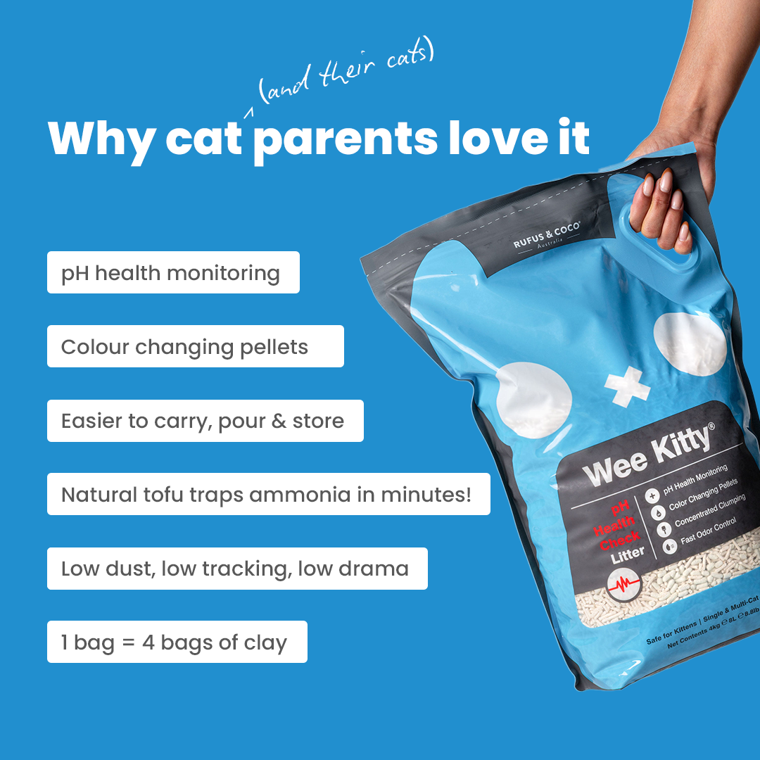 Rufus & Coco Wee Kitty pH Health Check Clumping Cat Litter