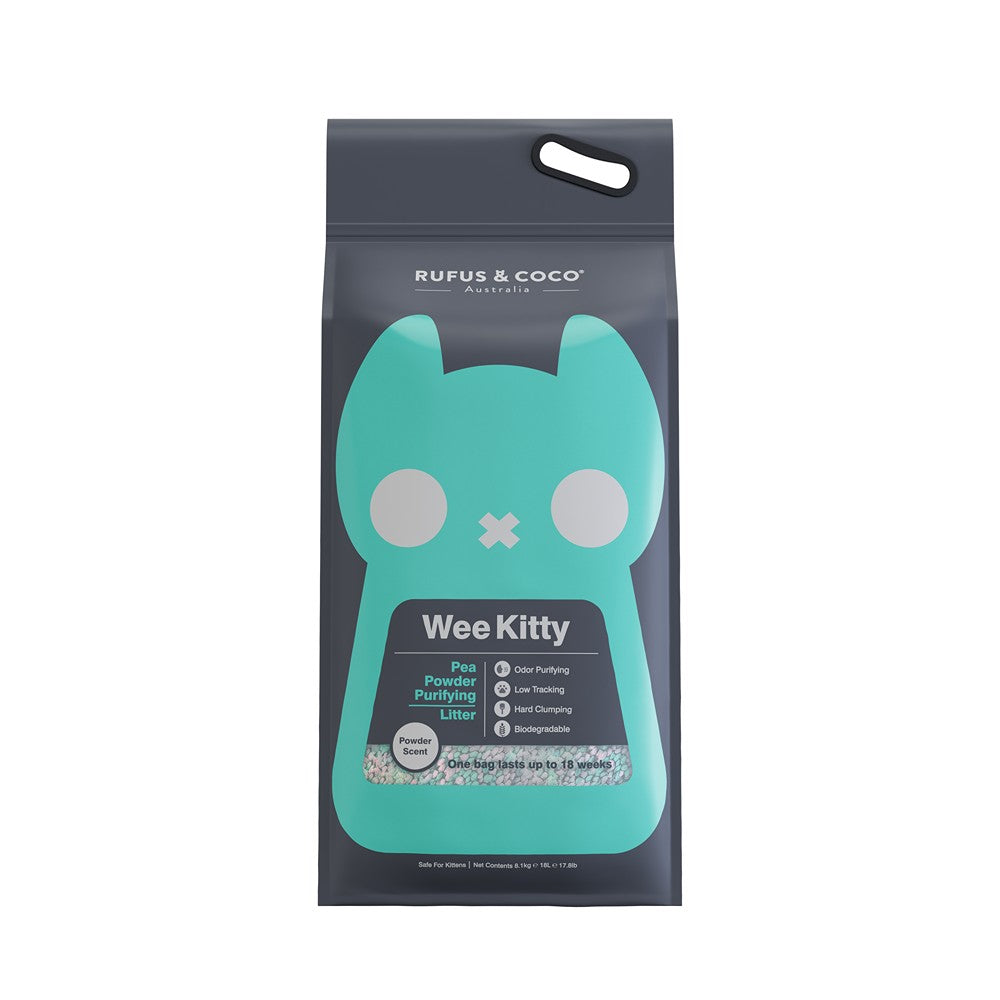 Rufus & Coco Wee Kitty Pea Powder Purifying Cat Litter