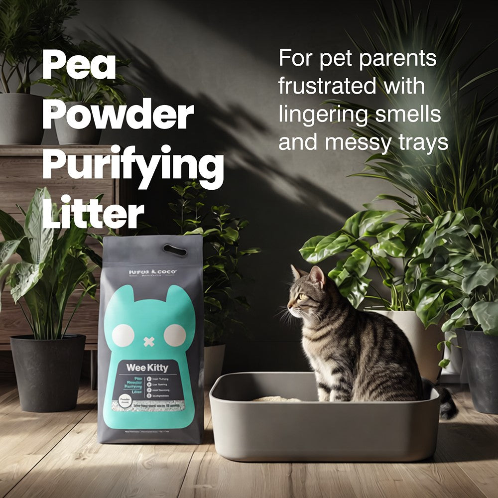 Rufus & Coco Wee Kitty Pea Powder Purifying Cat Litter