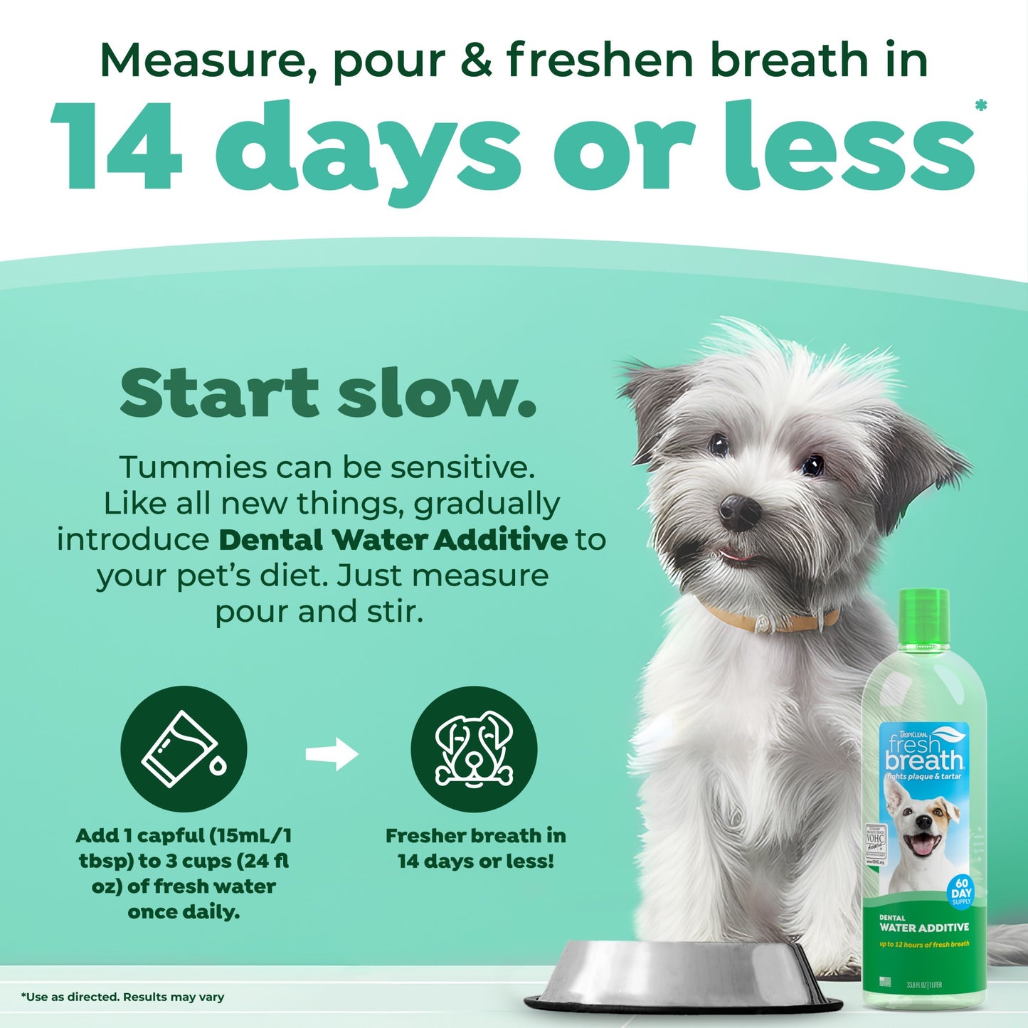 TropiClean Fresh Breath Dental Health Solution for Dogs