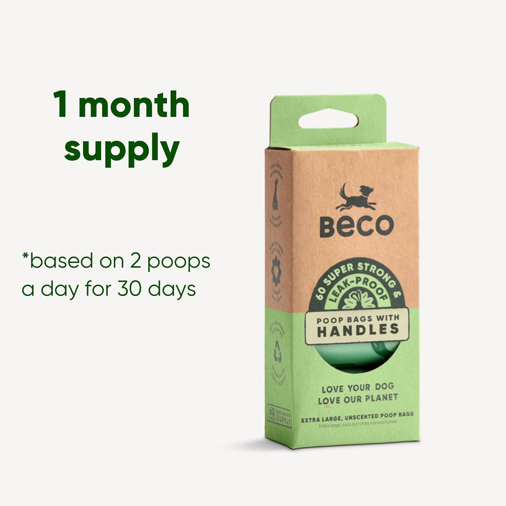 Beco Poop Bags Unscented with Handles