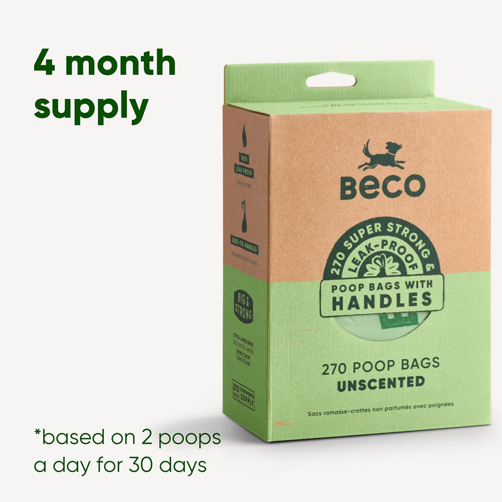 Beco Poop Bags Unscented with Handles