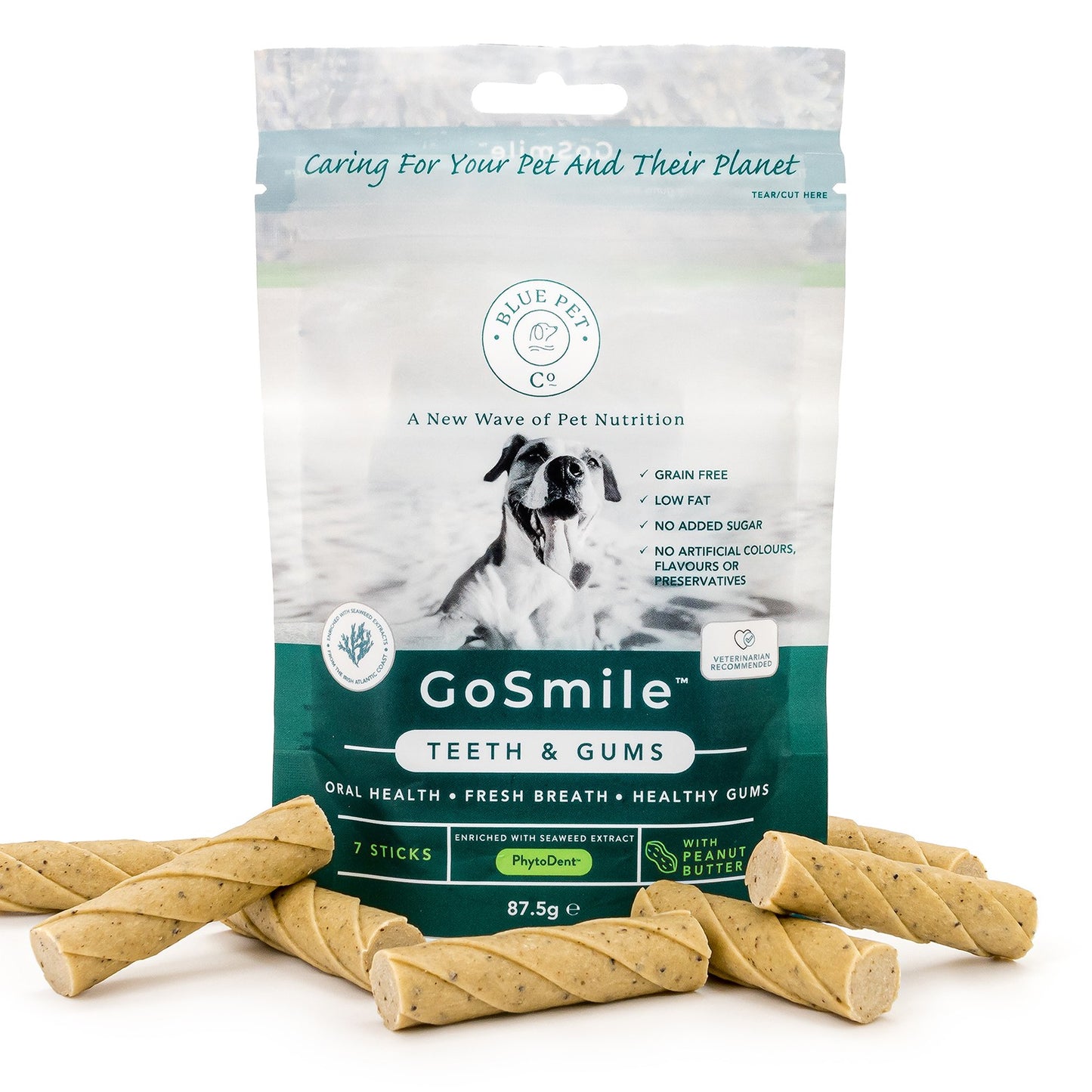 Blue Pet Co GoSmile Teeth & Gum Peanut Butter Supplement for Dogs