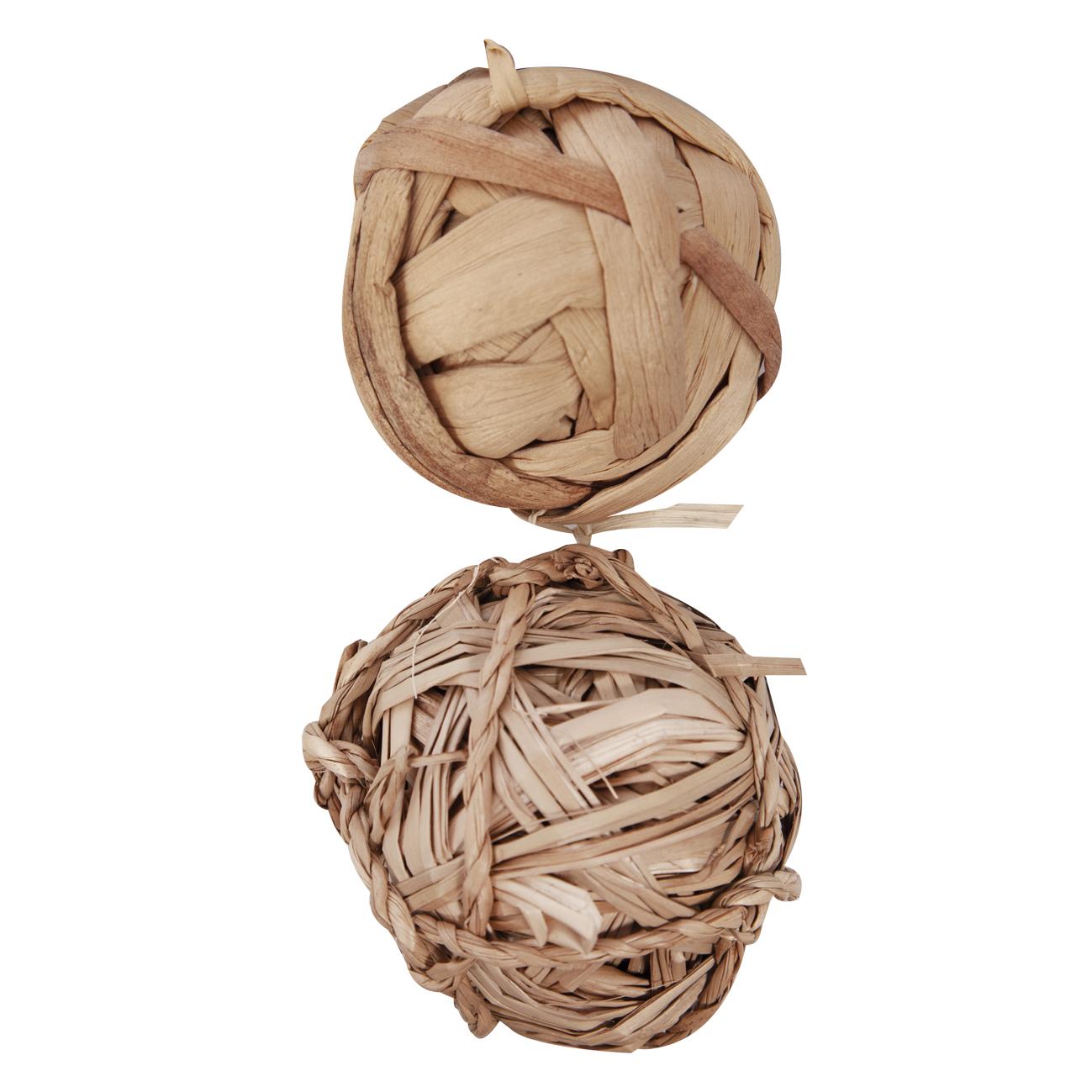 Pet One Small Animal Natural Toy Hyacinth & Hay Balls