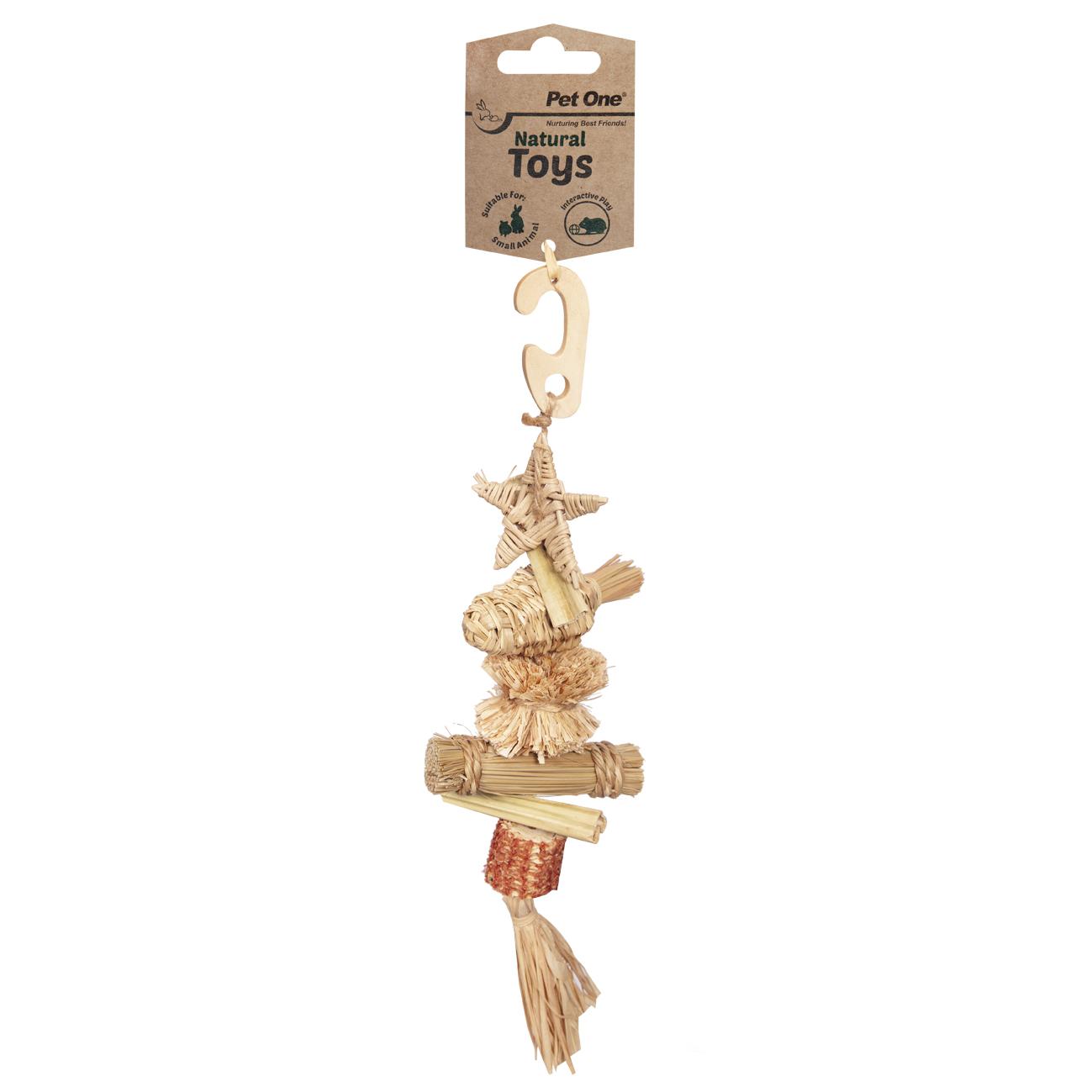Pet One Small Animal Natural Toy Rattan Shooting Star