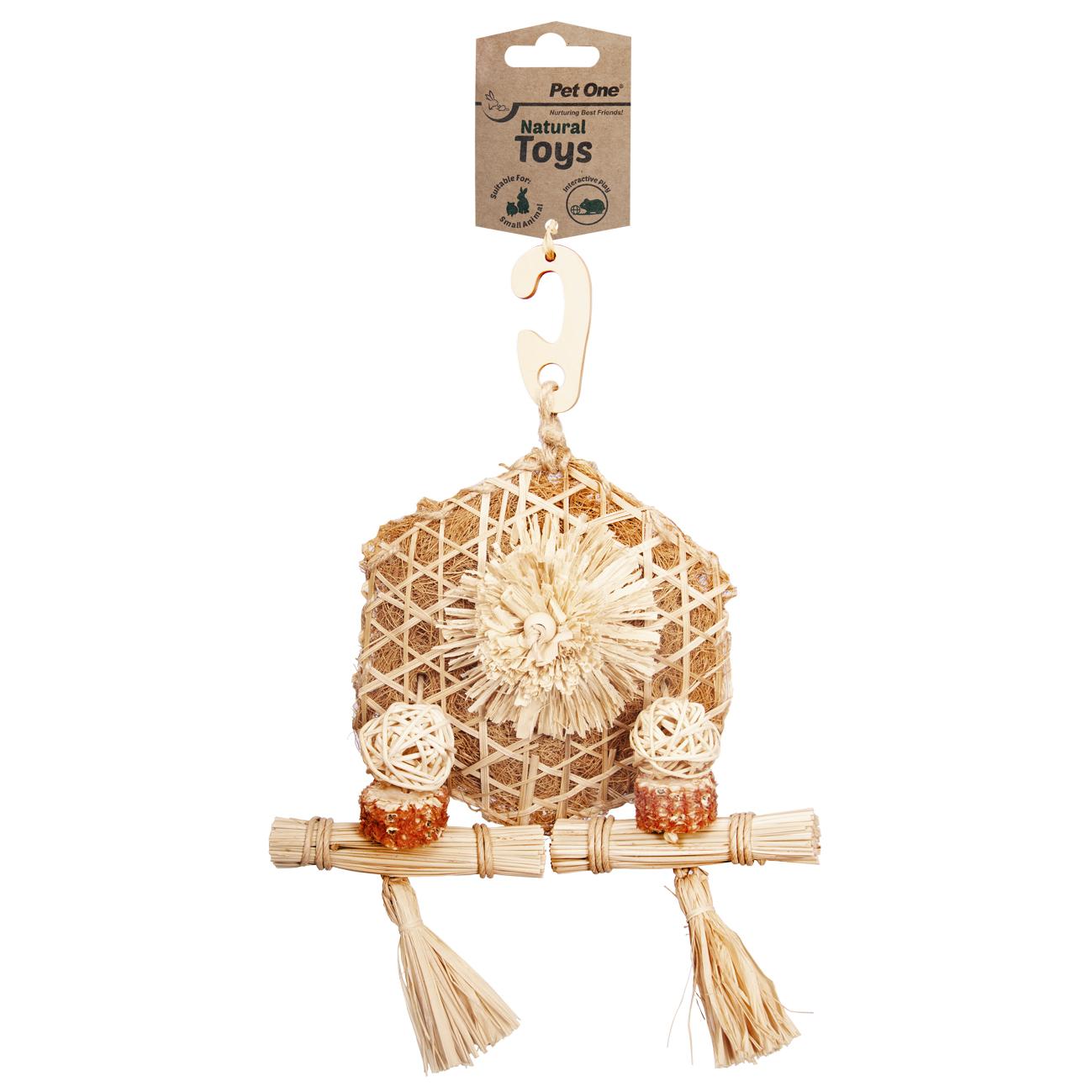 Pet One Small Animal Natural Toy Bamboo & Coir Play wall