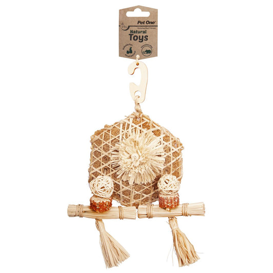 Pet One Small Animal Natural Toy Bamboo & Coir Play wall