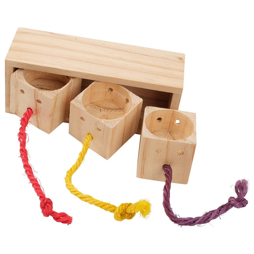 Lexi & Me Small Animal Pull & Rope Wooden Snack Puzzle
