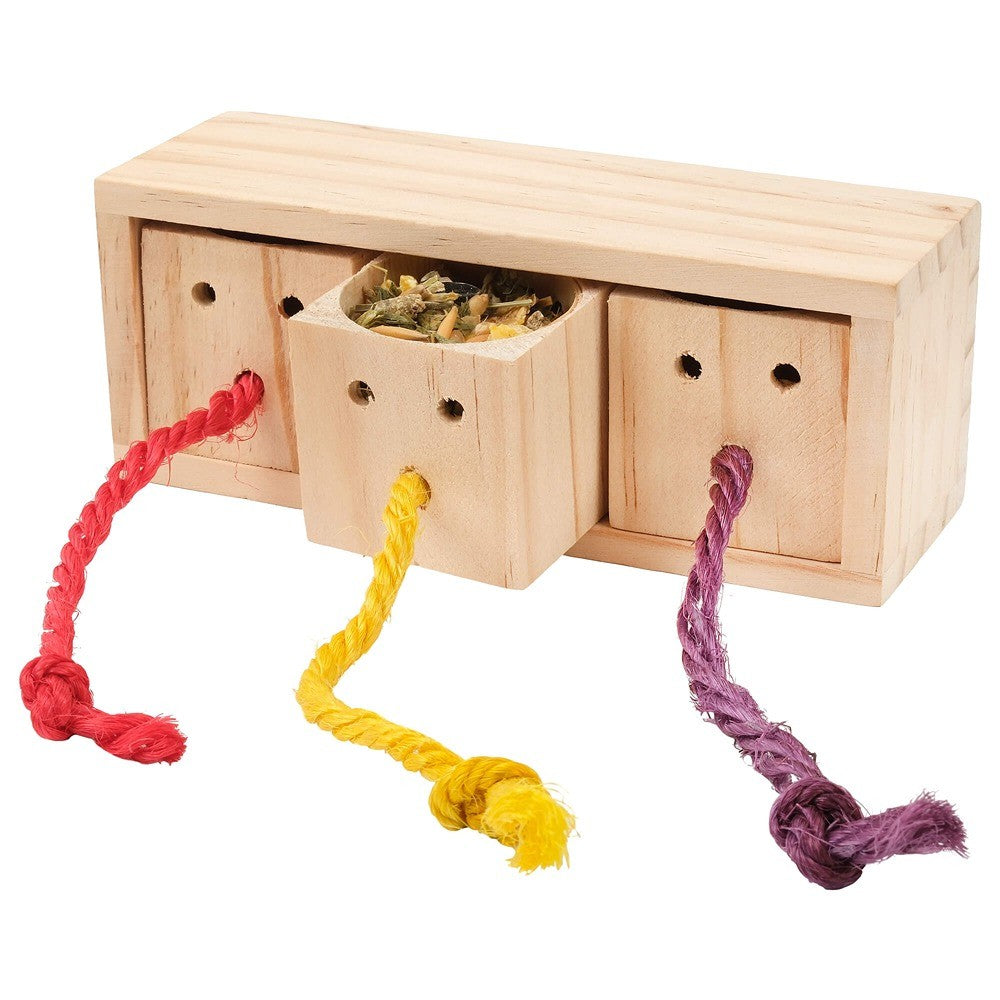 Lexi & Me Small Animal Pull & Rope Wooden Snack Puzzle