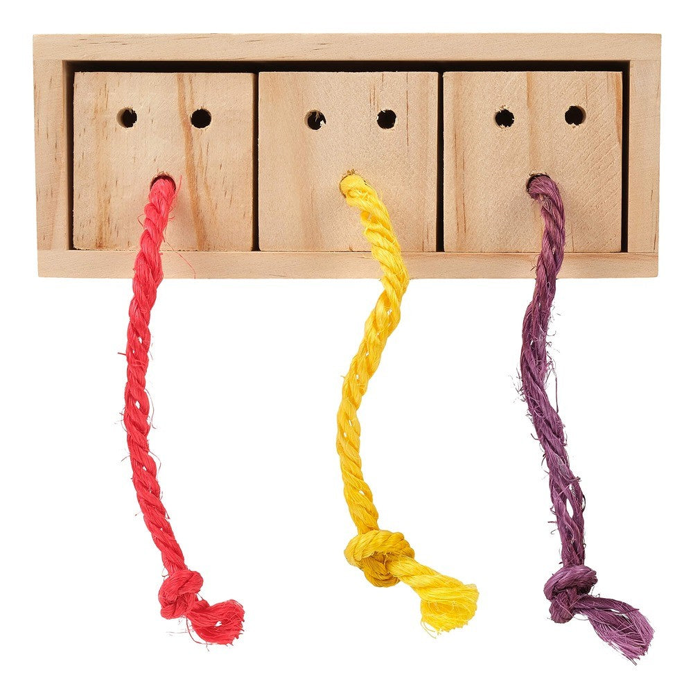 Lexi & Me Small Animal Pull & Rope Wooden Snack Puzzle