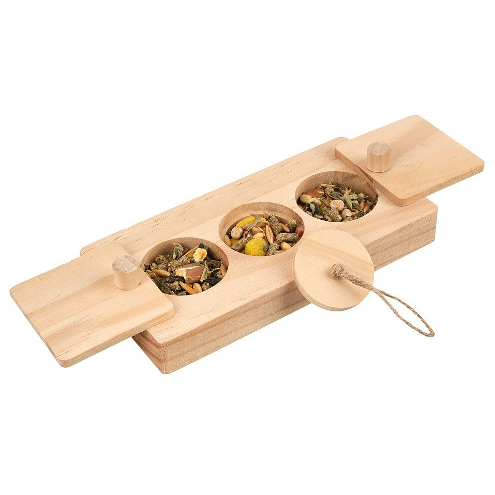 Lexi & Me Small Animal Slide & Pull Wooden Snack Puzzle