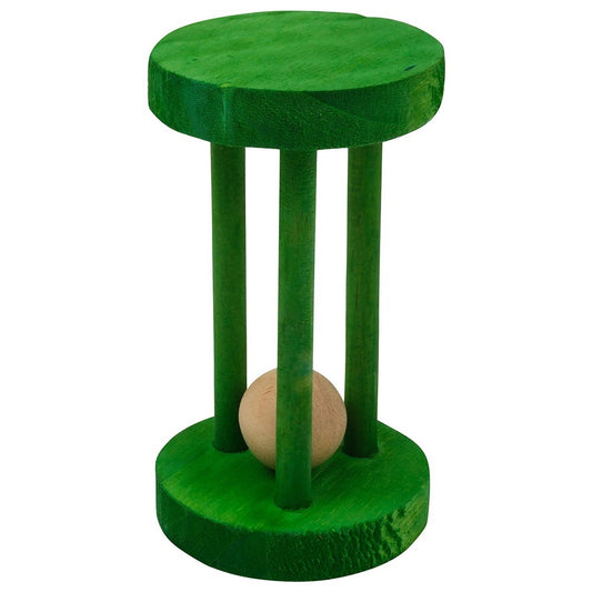 Lexi & Me Small Animal Wooden Chew Toy Rolling Barrel Green