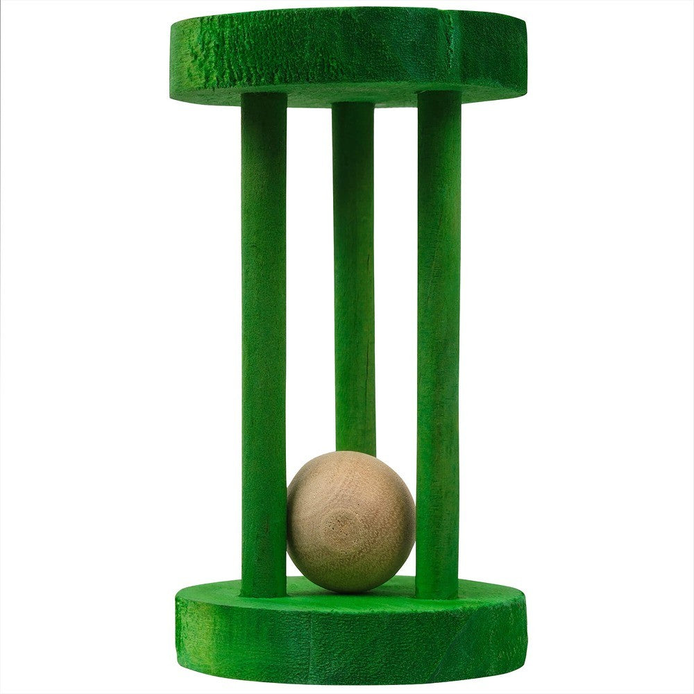 Lexi & Me Small Animal Wooden Chew Toy Rolling Barrel Green