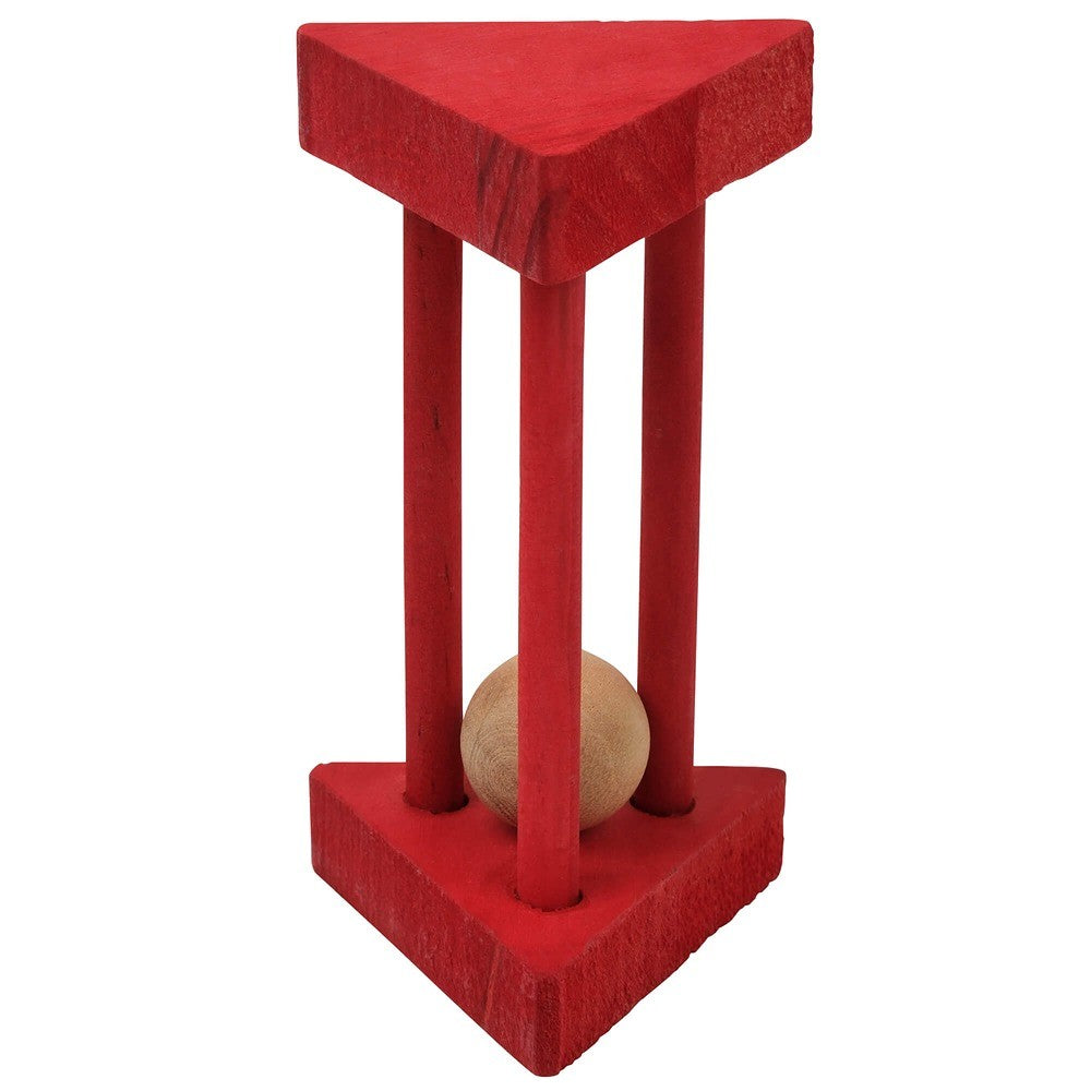 Lexi & Me Small Animal Wooden Chew Toy Rolling Barrel Red
