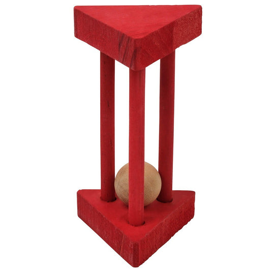 Lexi & Me Small Animal Wooden Chew Toy Rolling Barrel Red