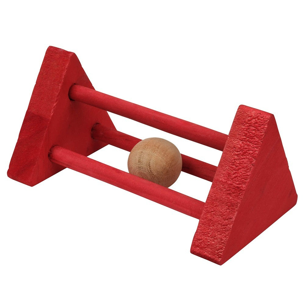 Lexi & Me Small Animal Wooden Chew Toy Rolling Barrel Red