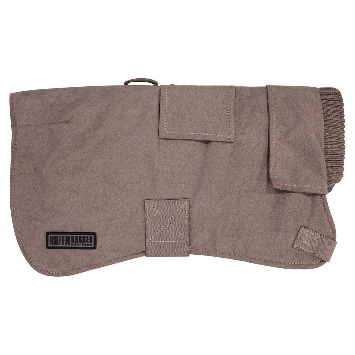Ruff n Rugged Suedette Trench Dog Coat Taupe