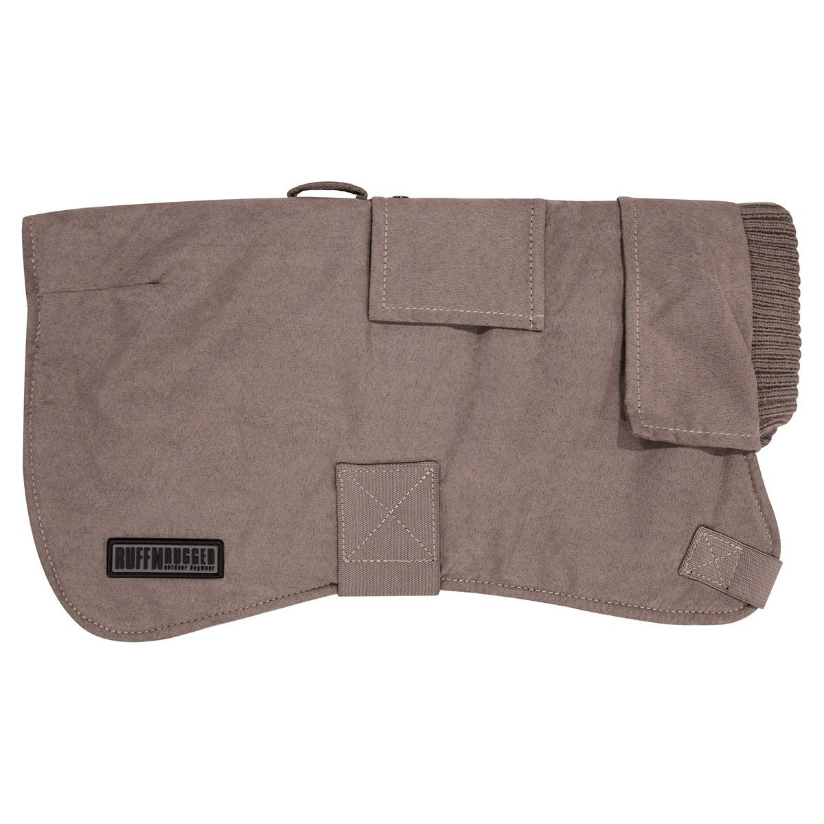 Ruff n Rugged Suedette Trench Dog Coat Taupe