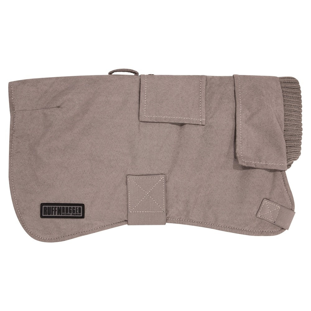 Ruff n Rugged Suedette Trench Dog Coat Taupe