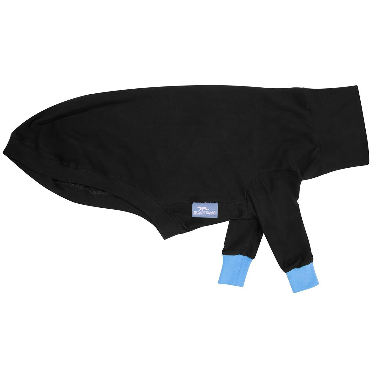 Wriggley Diggley All Day Long Dog Jumper Black/Blue