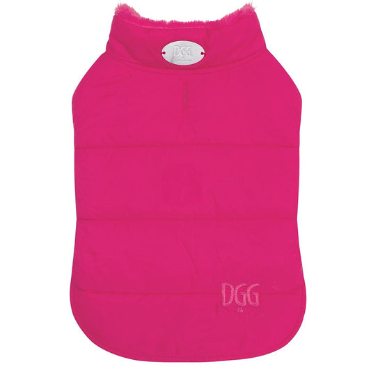 DGG Puffer Dog Jacket Stand Out Pink