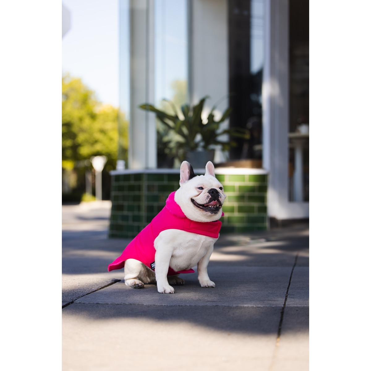 DGG Puffer Dog Jacket Stand Out Pink