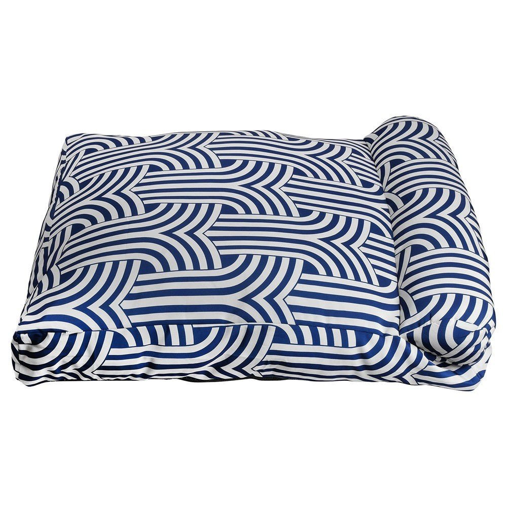 Lexi & Me Outdoor Lounge Dog Bed Blue Arch