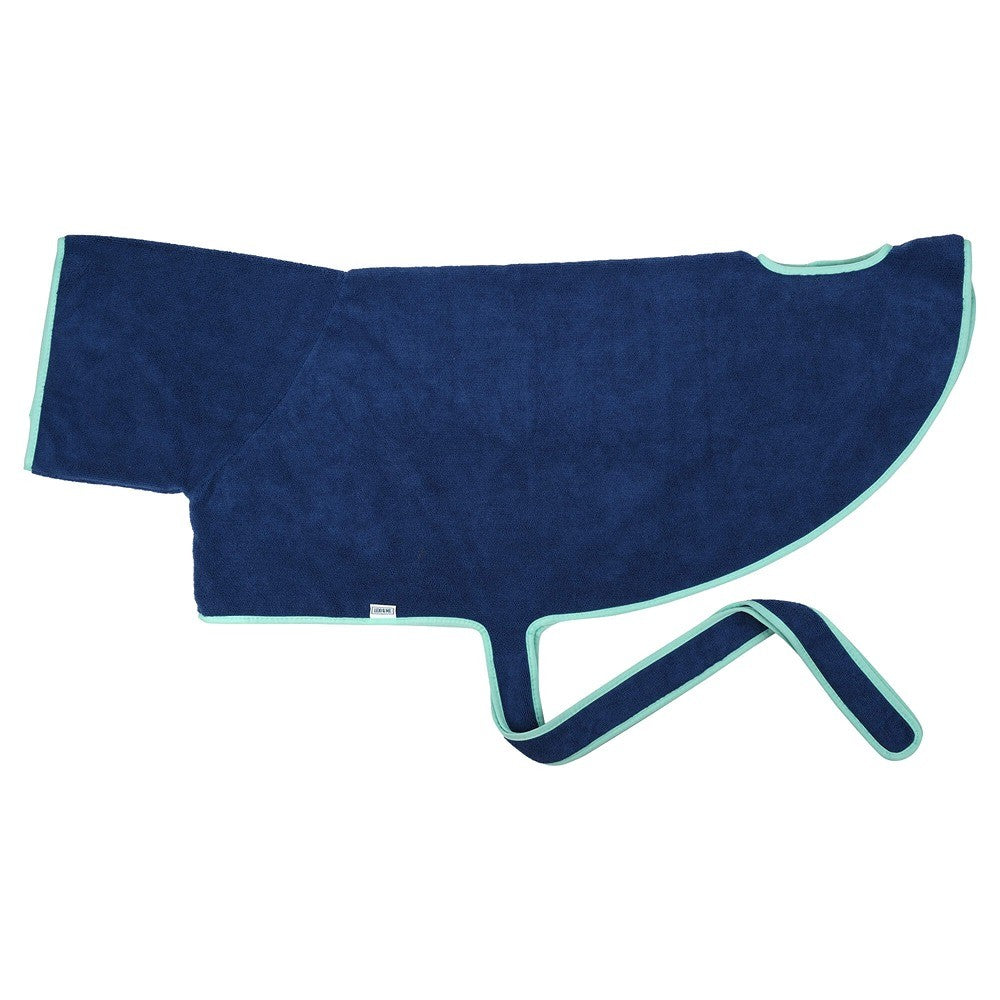 Lexi & Me Dog Robe Blue & Mint