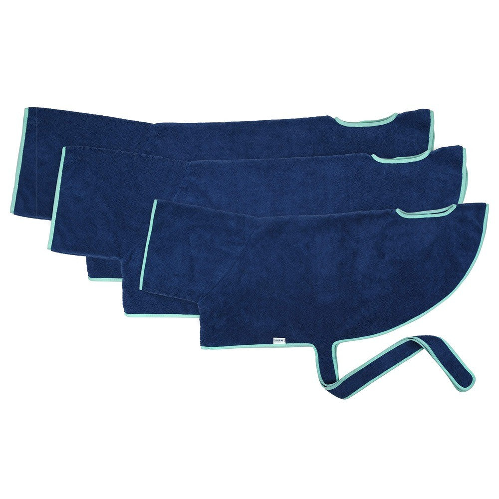 Lexi & Me Dog Robe Blue & Mint